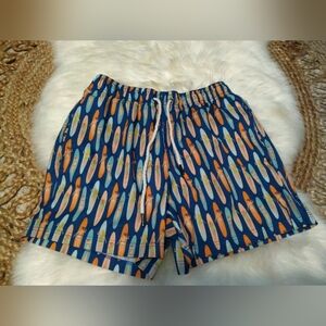 TWO LEFT FEET SWIM TRUNKS - LONGBOARD BABES Size Small